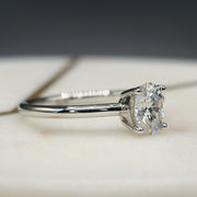 Oval Moissanite Engagement Rings 1 Carat - Best Price Oval Cut Online