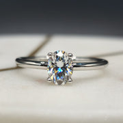 Oval Moissanite Engagement Rings 1 Carat - Best Price Oval Cut Online