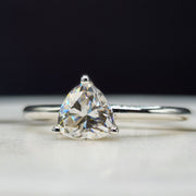 Trillion Cut Moissanite Ring - Best Engagement Ring - Moissanite Jewelry Deals