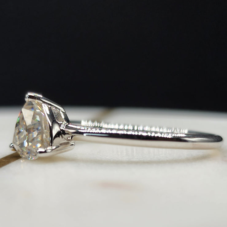 Trillion Cut Moissanite Ring - Best Engagement Ring - Moissanite Jewelry Deals