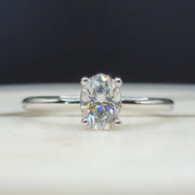 Oval Moissanite Engagement Rings 1 Carat - Best Price Oval Cut Online - Moissanite Jewelry Deals