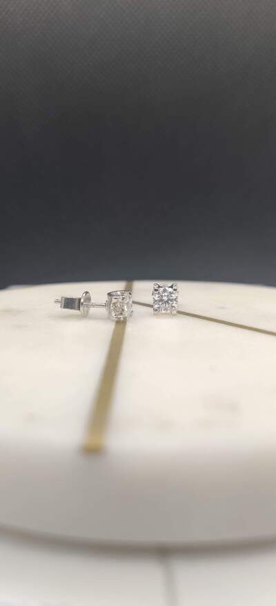 Cheap Moissanite Diamond Earings Sterling Silver Earring Stud 925 Mossanite Earring Jewelry Women - Moissanite Jewelry Deals