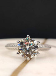 2 Carat Moissanite Ring 925 Sterling Silver Wedding Promise Engagement Rings Women - Moissanite Jewelry Deals